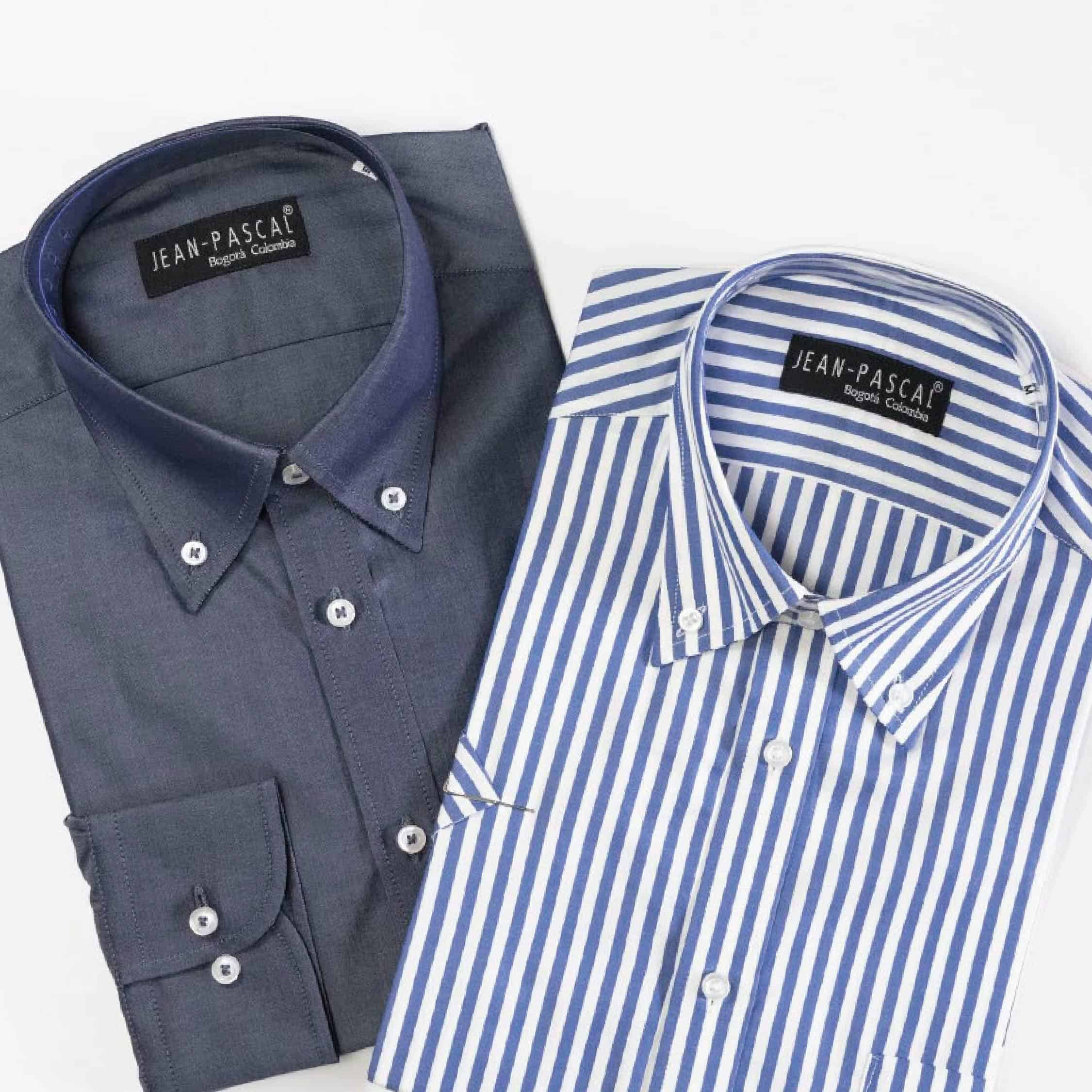 Button Down espina de pescado